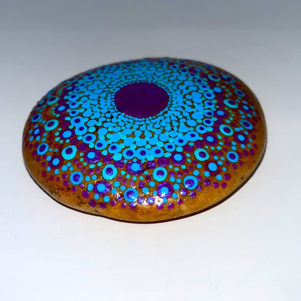 Mandala Art Stone Evening Moon